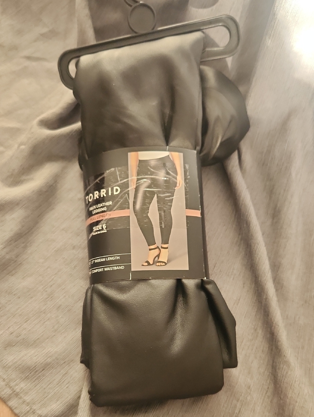 torrid Black Faux Leather Full Length Leggings